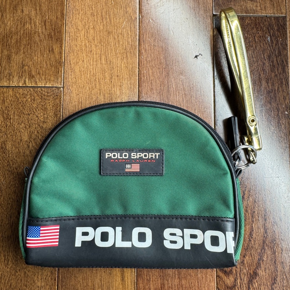 Polo Ralph Lauren Sport Small Travel Bag Toiletries Accessories Pouch Green